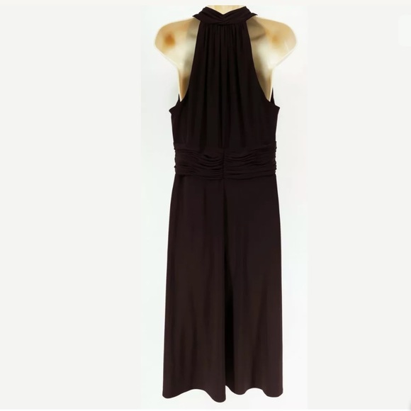 14 Large XL▪️SEXY CHOCOLATE RUCHED WAIST DRESS - Picture 3 of 3